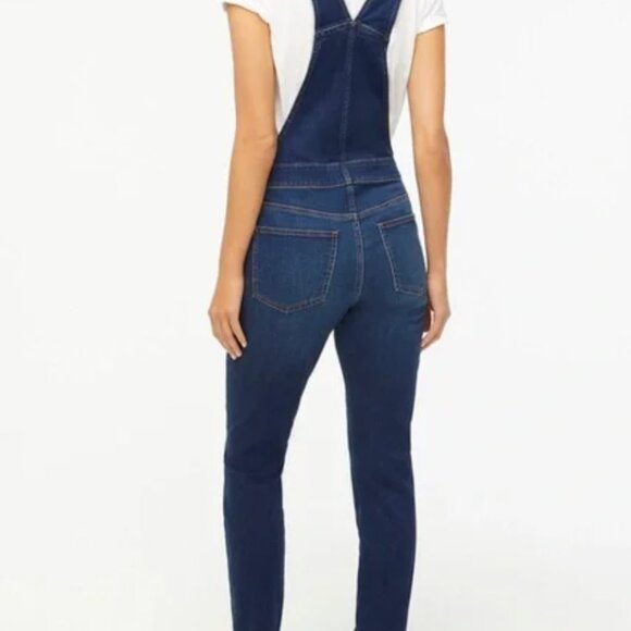 J CREW Skinny overalls in signature stretch / LARGE / DEEP TIDAL BLUE WASH - Picture 3 of 5